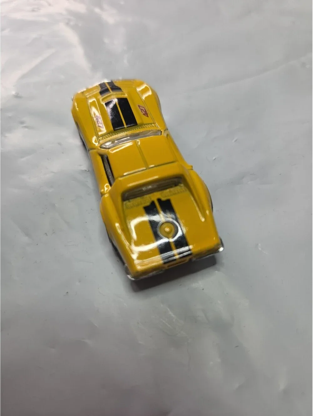 HOT WHEELS Malaysia Yellow '69 CORVETTE Stingray 427 Loose Diecast Toy